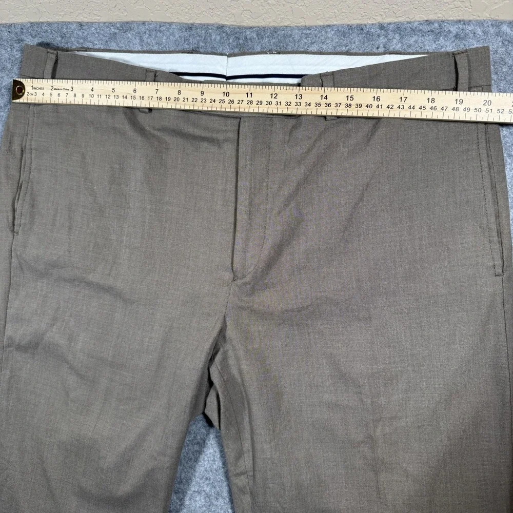 Lauren Ralph Lauren Dress Pants 40x30 Tan Flat Front Professional Slacks